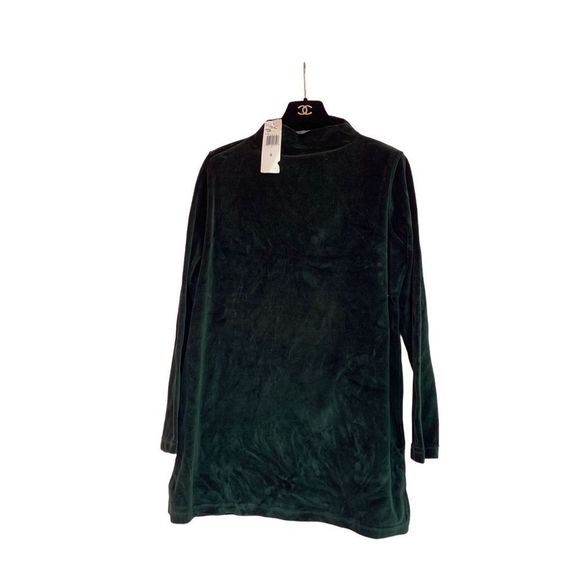 Jones Wear Sweaters - Jones Wear Women's Emerald Velvet Velour Long Sleeve Tunic Sweater Small NWT